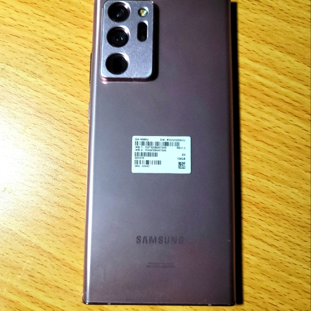 SOLD Like New Samsung Note 20 Ultra